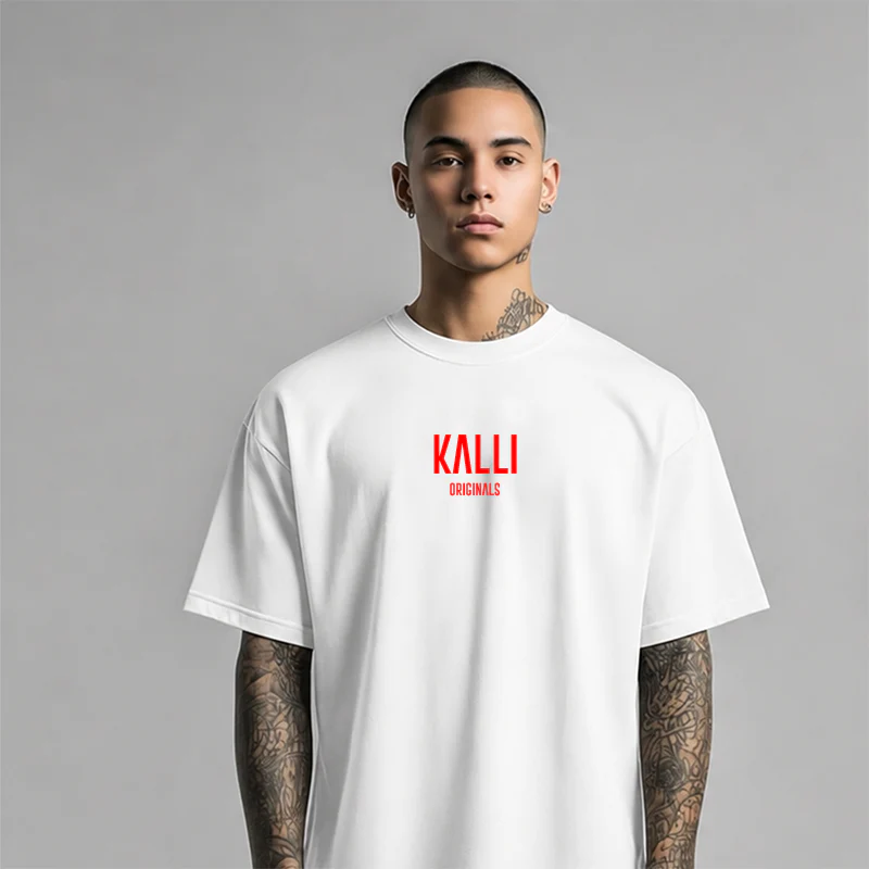 Box Tee - Red Kalli Logo (S)